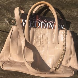 Tory Burch Pale Pink Patent Leather Bag